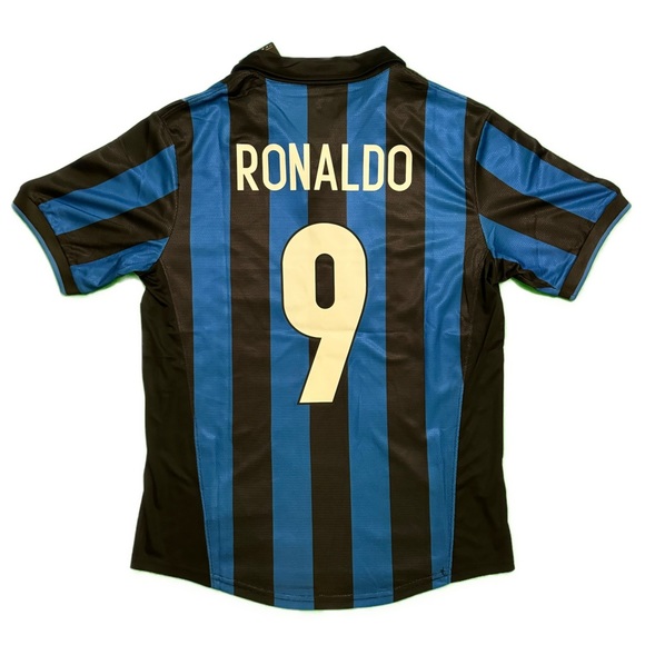 INTER MILAN 98-99 RONALDO #9 HOME RETRO JERSEY - Picture 2 of 7